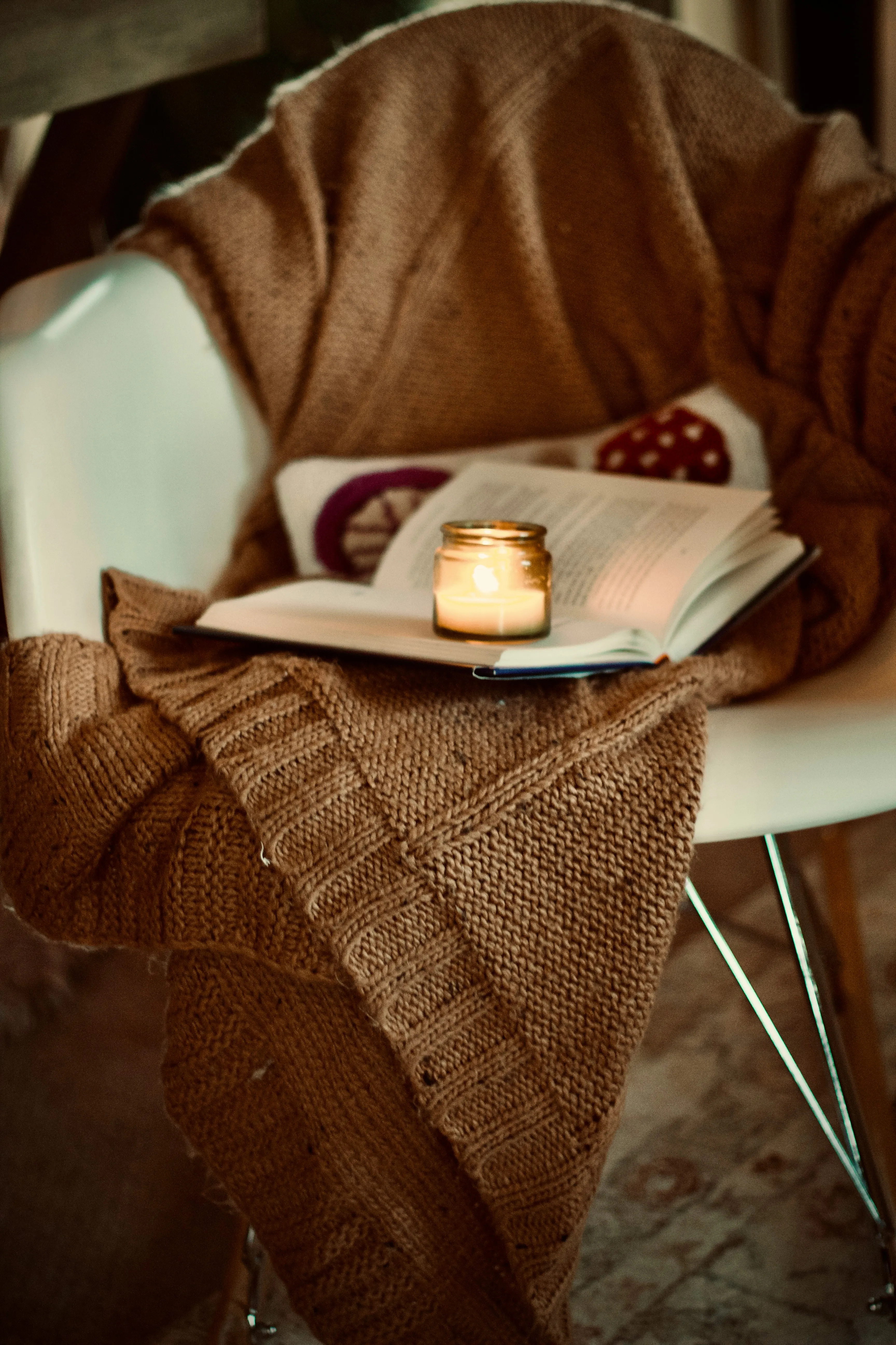 A quiet moment with a book